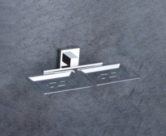 Angel Double Soap Dish Stainless Steel Bathroom Commercial Hotel Spa Wall Mount Heavy-Duty Anti-Rust Waterproof Easy Clean Professional Grade Durable Dual Compartments Rustproof Hygienic Space Saving Modern Design Secure Mounting